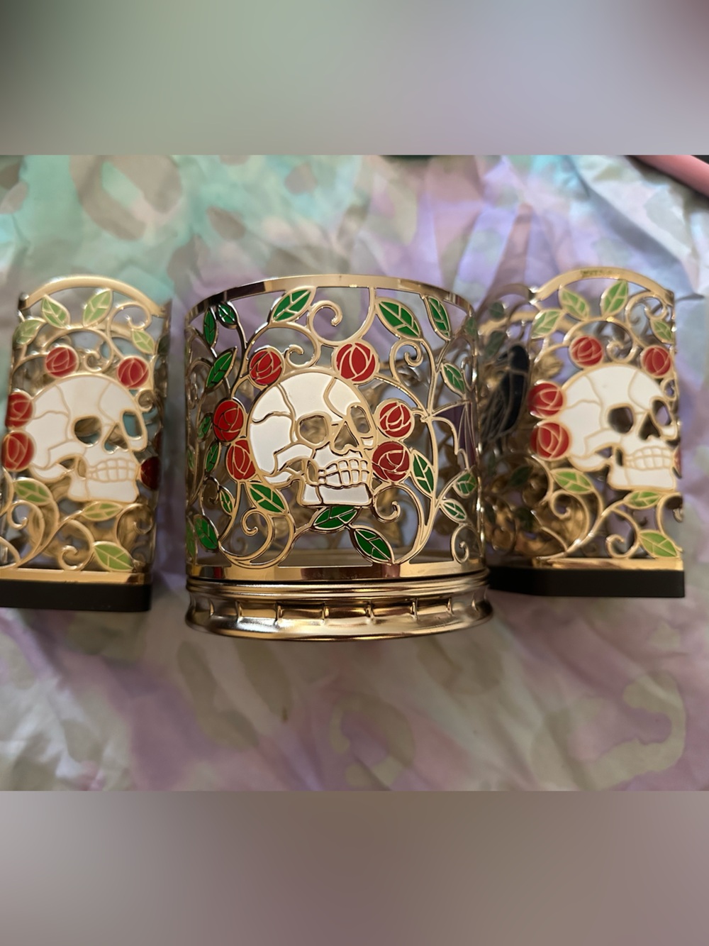 Candle holder/ soap holder set